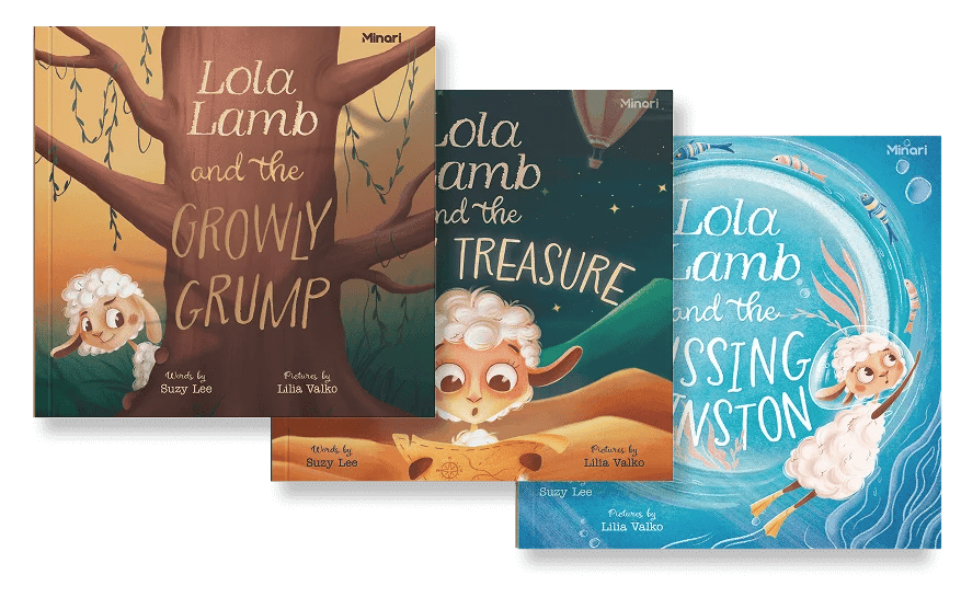 The three Lola Lamb hardcovers together